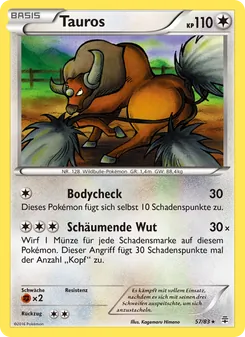 Tauros, Karte 57 aus Generationen