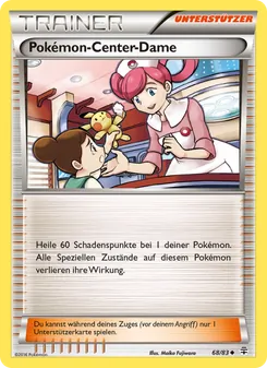Pokémon-Center-Dame, Karte 68 aus Generationen