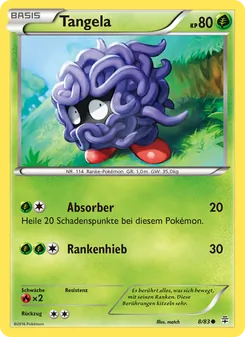 Tangela, Karte 8 aus Generationen