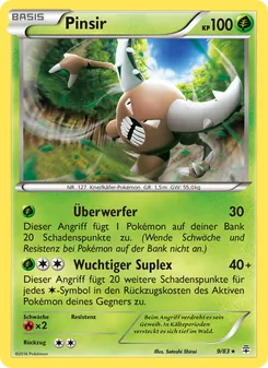 Pinsir, Karte 9 aus Generationen