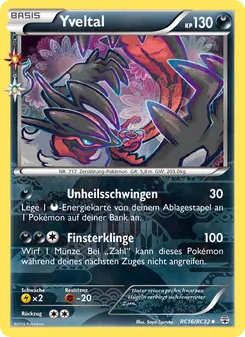 Yveltal, Karte RC16 aus Generationen