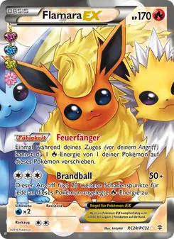 Flamara-EX, Karte RC28 aus Generationen