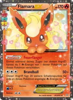 Flamara-EX, Karte RC6 aus Generationen