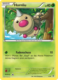 Hornliu, Karte 1 aus Willkommen in Kalos
