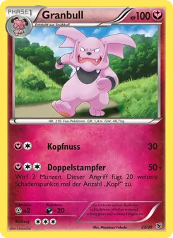 Granbull, Karte 23 aus Willkommen in Kalos