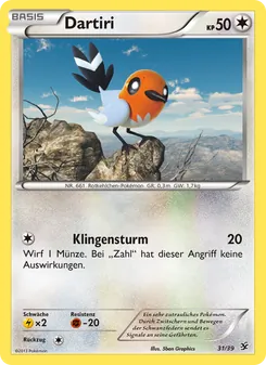 Dartiri, Karte 31 aus Willkommen in Kalos