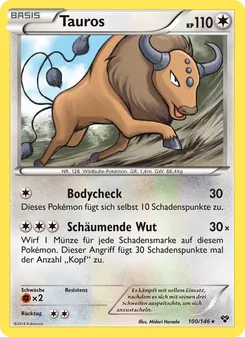 Tauros, Karte 100 aus XY