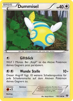 Dummisel, Karte 101 aus XY