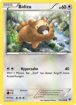 Bidiza, Karte 106 aus XY