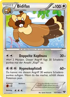 Bidifas, Karte 107 aus XY