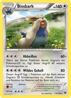 Bissbark, Karte 110 aus XY