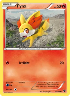 Fynx, Karte 24 aus XY