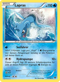 Lapras, Karte 35 aus XY