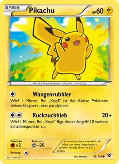 Pikachu, Karte 42 aus XY