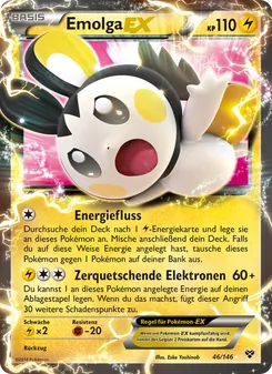Emolga EX, Karte 46 aus XY