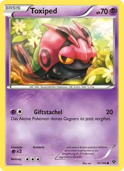 Toxiped, Karte 51 aus XY