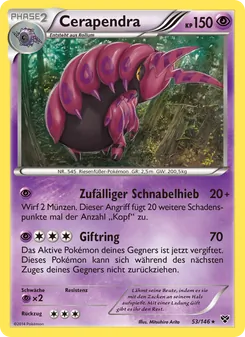 Cerapendra, Karte 53 aus XY
