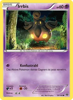 Irrbis, Karte 56 aus XY