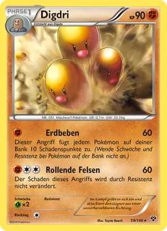 Digdri, Karte 59 aus XY