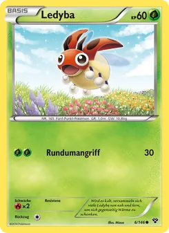 Ledyba, Karte 6 aus XY
