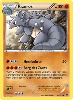 Rizeros, Karte 61 aus XY