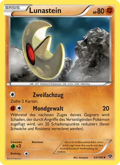 Lunastein, Karte 63 aus XY