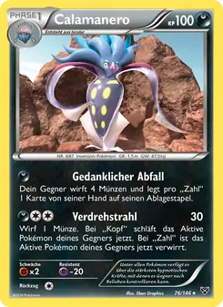 Calamanero, Karte 76 aus XY
