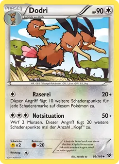 Dodri, Karte 99 aus XY