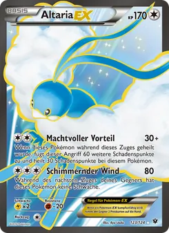Altaria EX, Karte 123 aus Schicksalsschmiede