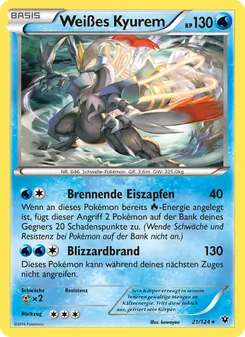 Weißes Kyurem, Karte 21 aus Schicksalsschmiede