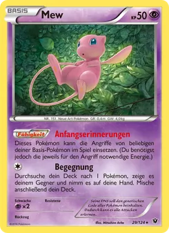 Mew, Karte 29 aus Schicksalsschmiede