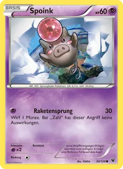 Spoink, Karte 30 aus Schicksalsschmiede