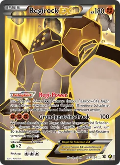 Regirock EX, Karte 43a aus Schicksalsschmiede