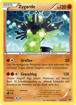 Zygarde, Karte 53 aus Schicksalsschmiede