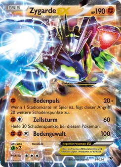 Zygarde EX, Karte 54 aus Schicksalsschmiede