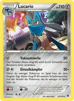 Lucario, Karte 63 aus Schicksalsschmiede
