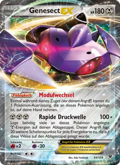 Genesect EX, Karte 64 aus Schicksalsschmiede