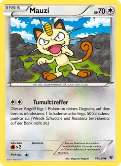 Mauzi, Karte 74 aus Schicksalsschmiede