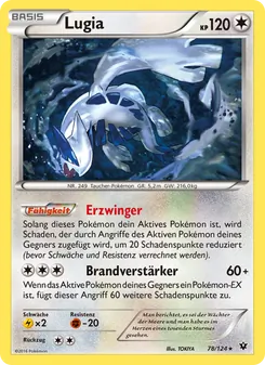 Lugia, Karte 78 aus Schicksalsschmiede