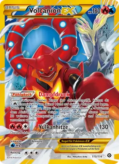 Volcanion EX, Karte 115 aus Dampfkessel