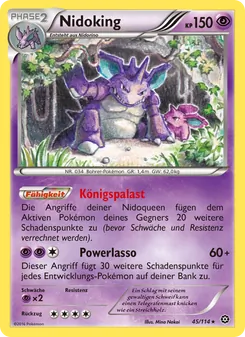 Nidoking, Karte 45 aus Dampfkessel
