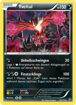 Yveltal, Karte 65 aus Dampfkessel