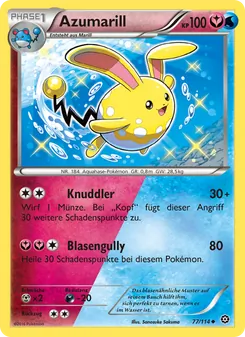 Azumarill, Karte 77 aus Dampfkessel