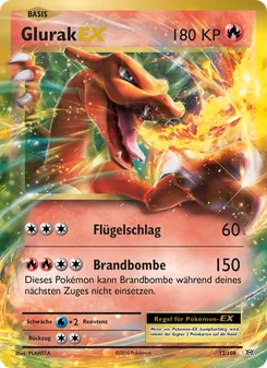 Glurak EX, Karte 12 aus Evolution