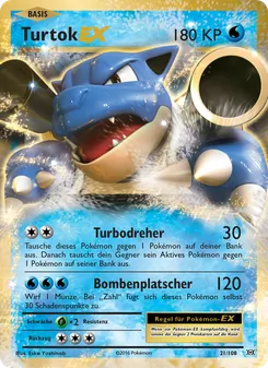 Turtok EX, Karte 21 aus Evolution