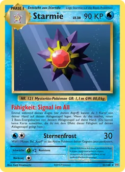 Starmie, Karte 31 aus Evolution