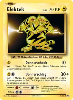Elektek, Karte 41 aus Evolution