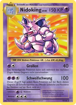 Nidoking, Karte 45 aus Evolution