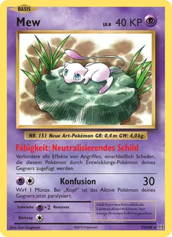 Mew, Karte 53 aus Evolution