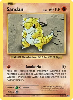 Sandan, Karte 54 aus Evolution